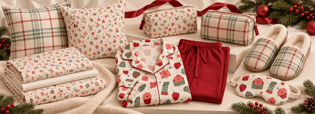 Pijamas natalinos para a família: a tendência que transforma o Natal em experiência